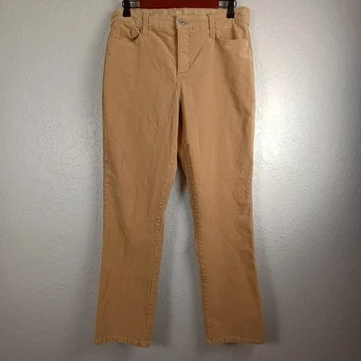 Pantalones elásticos de pana de pierna recta St. Johns Bay para mujer talla 14 marrón Foto 1 de 4