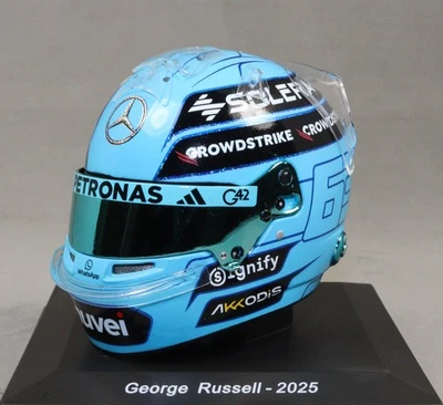 Spark George Russell 2025 Formula 1 Grand Prix Replica 1/5 Scale Helmet 5HF185 - Image 1 of 4