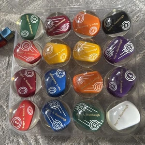 Vintage Klar Acryl Billard Pool Kugeln Set - Bild 1 von 9