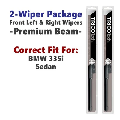 Wipers 2pk Beam Wiper Blades fits 2010-2013 BMW 335i - 19240/190 - Image 1 of 4