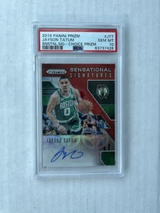 2019-20 Prizm Jayson Tatum Sensational Signatures Choice Prizm Auto PSA 10 - Picture 1 of 2