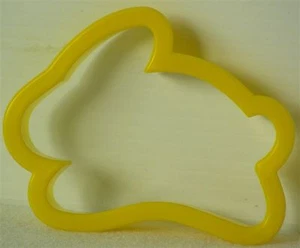 WILTON Plástico AMARILLO Cortador de Galletas CONEJO Conejito PASCUA 2 3/4 x 3 1/2 NUEVO - Imagen 1 de 2