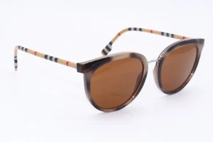 BURBERRY B 4316 3887/73 BEIGE HAVANA BROWN LENS AUTHENTIC FRAME SUNGLASSES 54-19 - Picture 1 of 4