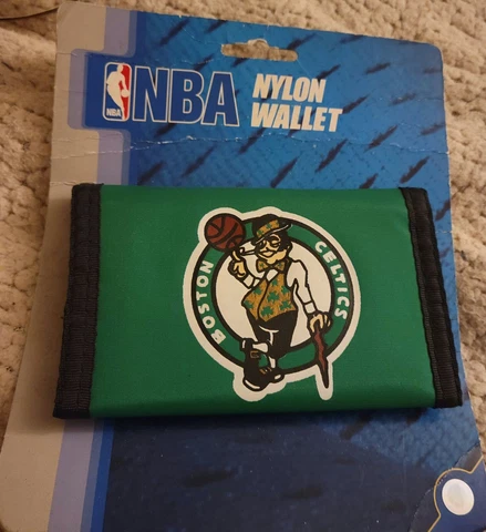 * NBA Boston Celtics Printed Tri-Fold Nylon Wallet by Rico Industries NEW * Cover