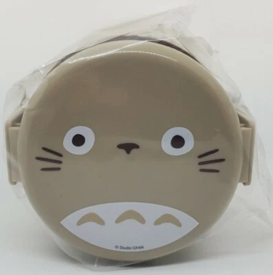 My Neighbor Totoro 2 Tier Round Bento Lunch Box with Folk (17oz) - Authentic - Image 1 of 3