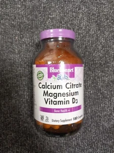 Bluebonnet Calciumcitrat, Magnesium & Vitamin D3 180 Kapseln, Knochengesundheit - Bild 1 von 1