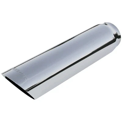 -OPEN BOX-Flowmaster 15362 3" Angle Cut Weld-On Stainless Exhaust Tip Fits 2.5 - Image 1 of 3