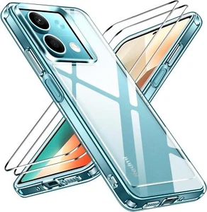Coque TPU Transparent Xiaomi Redmi Note 13 ,Note 13 Pro + film Verre trempé - Zdjęcie 1 z 6