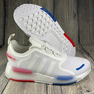 Adidas NMD V3 J Cloud White/Red/Blue Youth size 6.5. GZ4312 - Picture 1 of 8