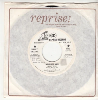 NANCY SINATRA - DRUMMER MAN - PROMO REPRISE RECORDS 45 - Image 1 of 2