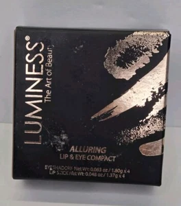Luminess Alluring Lip and Eye Compact with Eyeshadow and Lipstick New NIB  - Picture 1 of 4