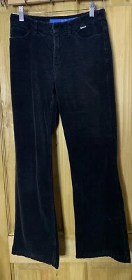 Pantalón Escada Sport Linda Talla 12 Reino Unido Marrón Pana Elastizado Vintage Bootcut Foto 1 de 4