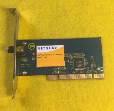 Netgear WG311v3 54 Mbps Wireless PCI Adapter Rev. A1 - Image 1 of 3