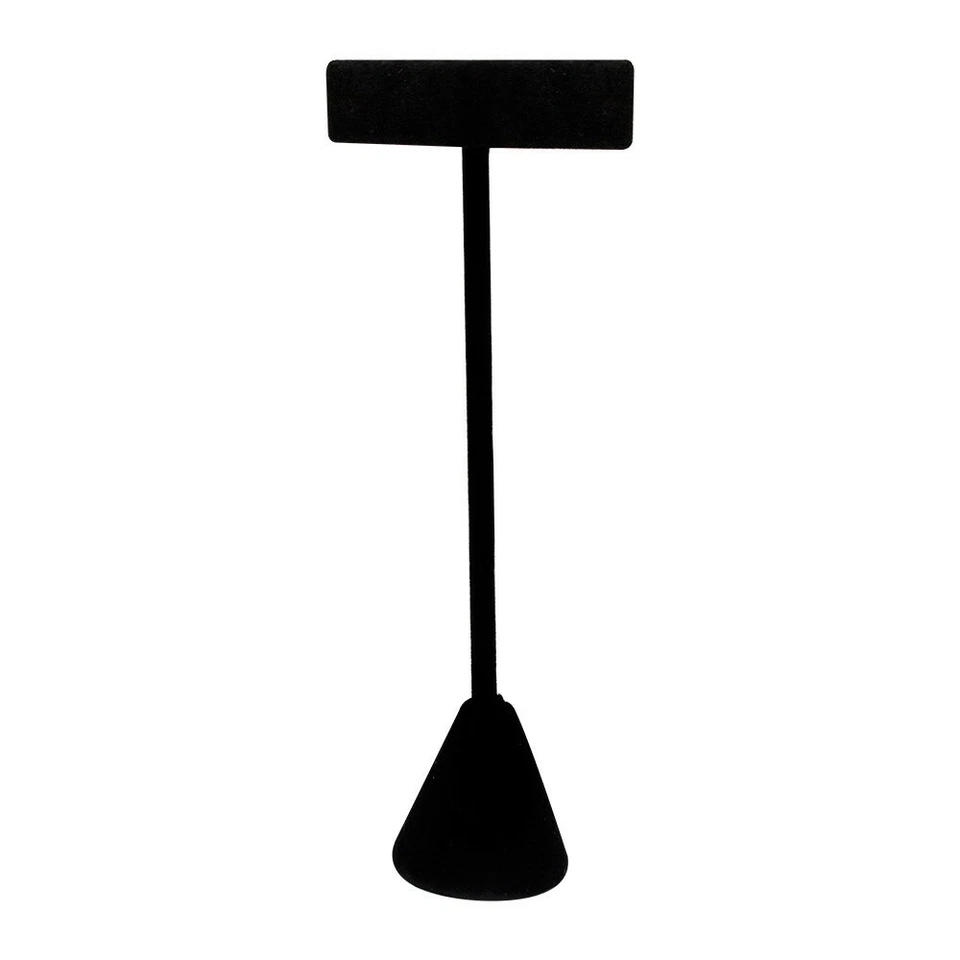 Soporte de exhibición de pendientes 2-1/2"x 5-5/8"H conjunto de 2 piezas soporte de terciopelo negro exhibición joyería Foto 1 de 1