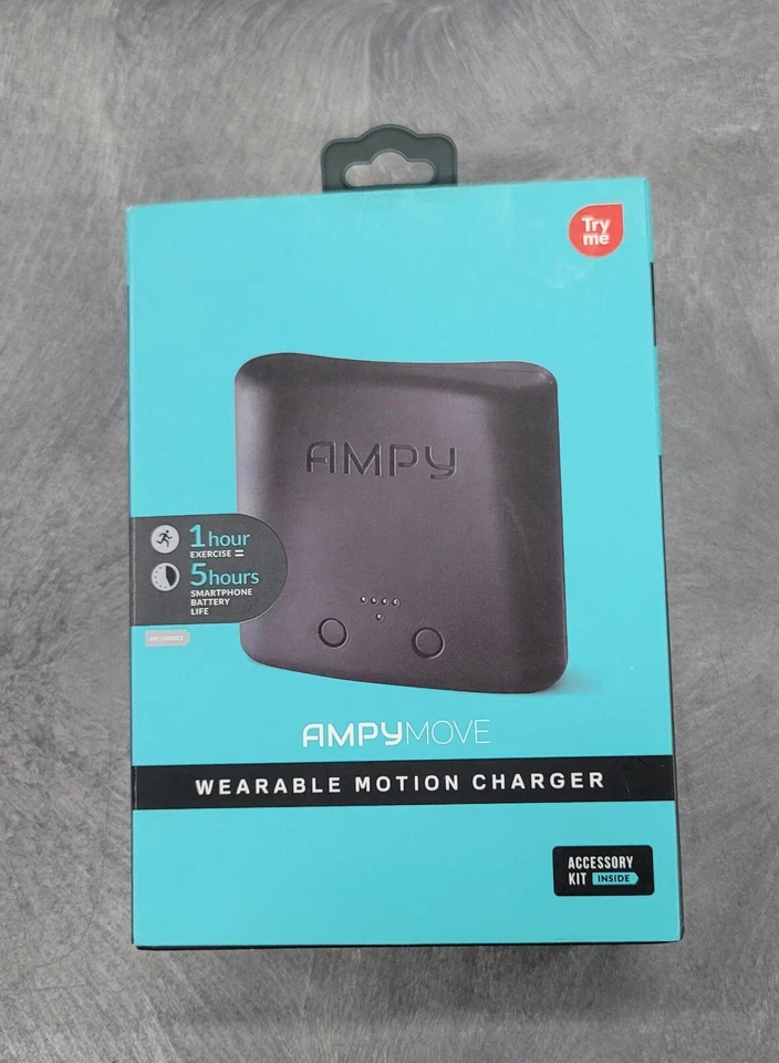 Cargador de movimiento portátil Ampy Move que se carga a través del movimiento Foto 1 de 4