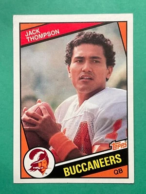 Jack Thompson 1984 Topps Football Card #372 -Tampa Bay Buccaneers Quarterback - Image 1 of 2