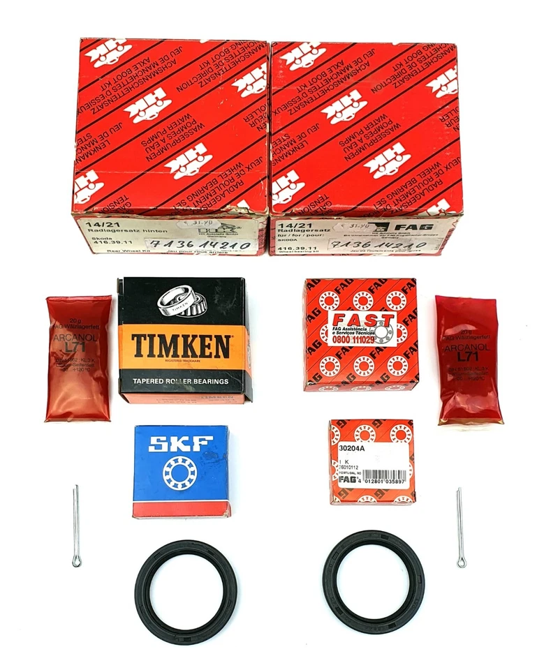 2x FAG 713614210 Juego Cojinetes Traseros para Skoda Favorit (781 , 785 , 787) - Imagen 1 de 3