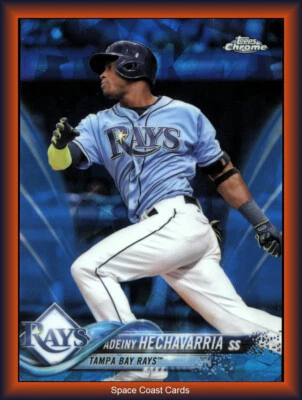 2018 Topps Chrome Sapphire Edition #164 Adeiny Hechavarria Tampa Bay Rays Foto 1 de 2