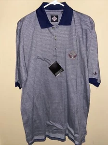 NWT Tabasco Men’s Polo Shirt Size M Medium Golf Team Geometric Mercerized Cotton - Picture 1 of 6