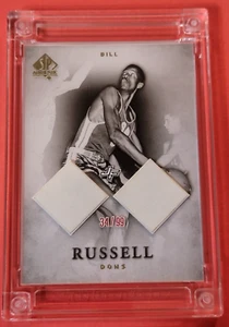 BILL RUSSELL PLAYER WORN JACKET #34/99 Jersey Fusion CENTURY LEGEND CARD CELTICS - Picture 1 of 5