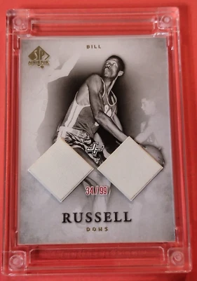 BILL RUSSELL PLAYER WORN JACKET #34/99 Jersey Fusion CENTURY LEGEND CARD CELTICS - Image 1 of 4