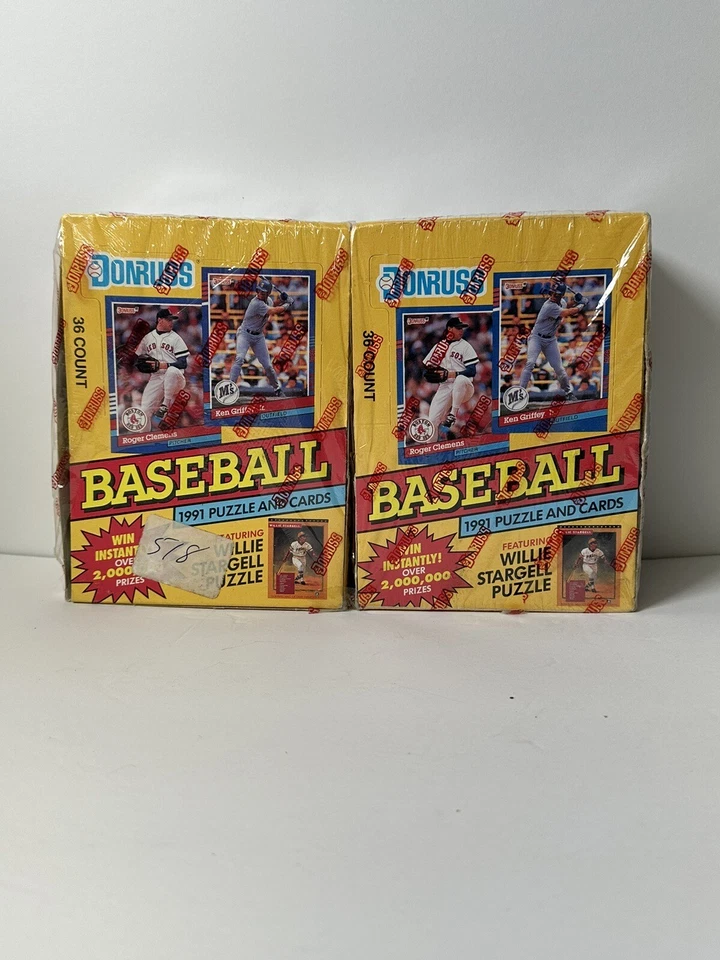 Donruss 1991 Series 1 Baseball Box - 36 Cards