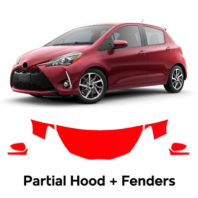 Предварительно нарезанная защитная пленка для капота PPF для Toyota Yaris 2018-2019 - Изображение 1 из 4