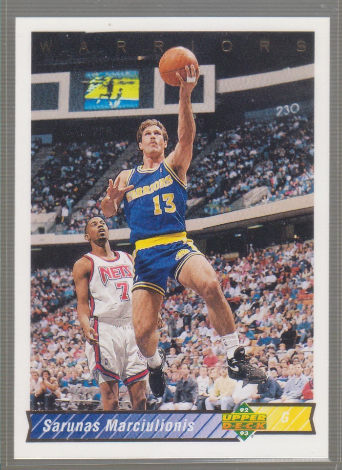 1992-93 Upper Deck #249: Sarunas Marciulionis - Image 1 of 1