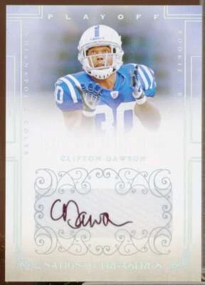 Clifton Dawson AU/299 Rookie Card 2007 Playoff National Treasures #179  - Image 1 of 2