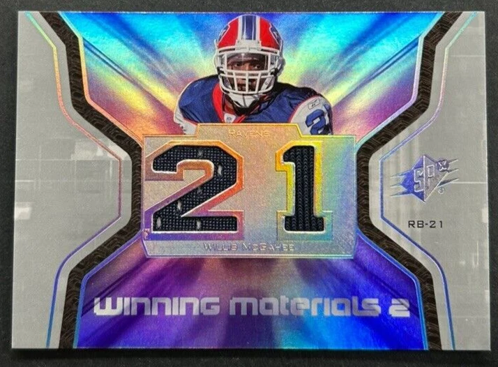 2007 SPx - Willis McGahee #WM-WM Baltimore Ravens - Patch - Image 1 of 2