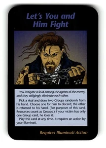 Let's You and Him Fight Card Base Set INWO Illuminati Nuevo Orden Mundial  - Imagen 1 de 4