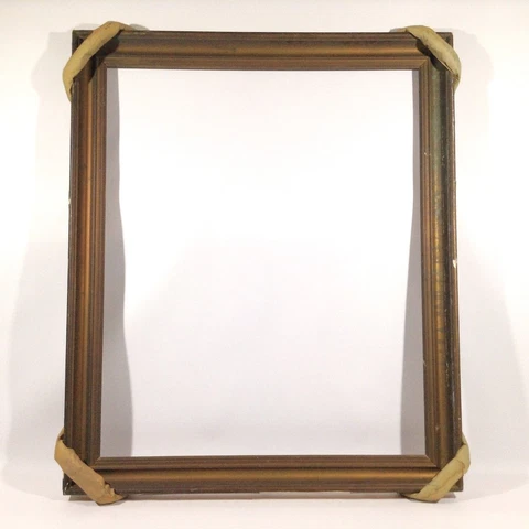 51 5/8x43 11/16in Painting Picture Frame Type Antique Art Nouveau Photo Gold Cover