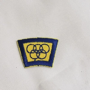 Yellow and Blue Olympic Rings mini patch 1/2 inch - Bild 1 von 3