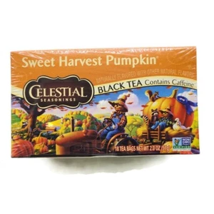 Condimentos celestiales cosecha dulce calabaza té negro 18 bolsas de té envío gratuito - Imagen 1 de 5