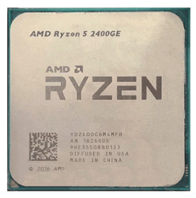 AMD Ryzen processor r5-2400ge 3.2ghz 4-core 8-thread Socket am4 R 5 2400ge CPU - Image 1 of 2