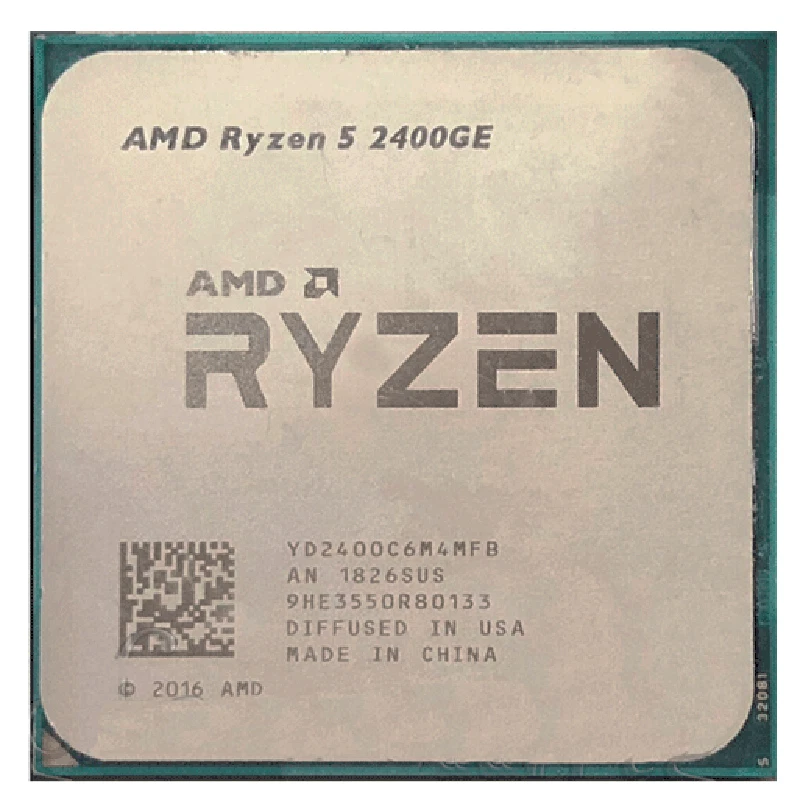 AMD Ryzen processor r5-2400ge 3.2ghz 4-core 8-thread Socket am4 R 5 2400ge CPU- - Image 1 of 1