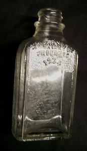 1934 JAHRHUNDERT DES FORTSCHRITTS ~ CHICAGO WELTAUSSTELLUNG 3 3/4" MINI GLASFLASCHE OHNE VERSCHLUSS - Bild 1 von 3