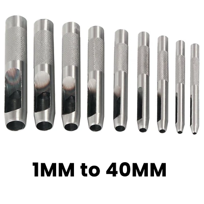 WEDDECOR Strumento punzonatura cavo per cintura in pelle foro carta plastica vinile gomma guarnizione