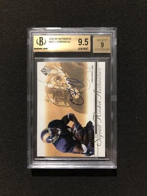 2002 Upper Deck SP Authentic LAMAR GORDON #203 BGS 9.5 💎 ROOKIE AUTO 0270/1150 - Image 1 of 2