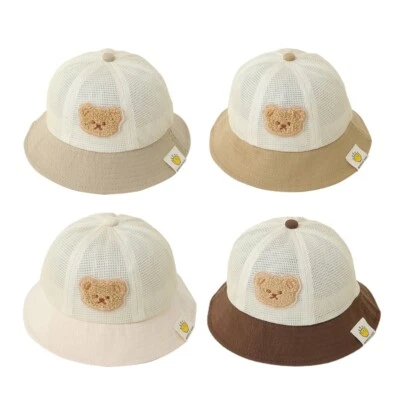 Unisex Baby Hat for Girls Boys Summer Sun Protection Hat Beach- Fisherman Cap — 第 1/4 张图片