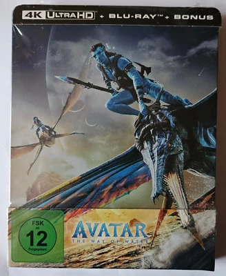 AVATAR - THE WAY OF WATER  - Steelbook - 4K ULTRA HD + Blu-ray; NEU; OVP - Bild 1 von 4
