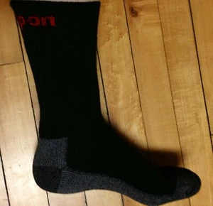 12 Pairs Mens Black Snap On Tools Crew Socks XL FREE Shipping MADE IN USA New! - Picture 1 of 2