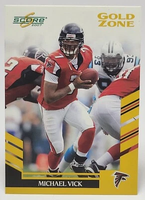 2007 Score Michael Vick Gold Zone   /600 - Image 1 of 2
