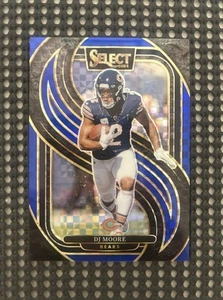 Panini Select DJ MOORE #151 2024 Premier Level Blue Checkerboard Prizm/175 - Imagen 1 de 2