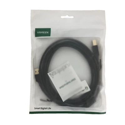 UGREEN USB A Male to USB B Male Cable 10' 3M Black -10351 - Image 1 of 3