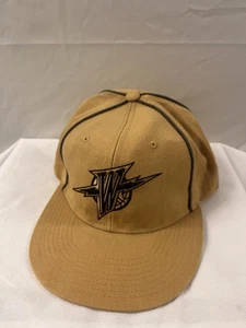 Vintage Reebok NBA Golden State Warriors eng anliegende Mütze Kappe 7 3/8 braun Retro - Bild 1 von 2