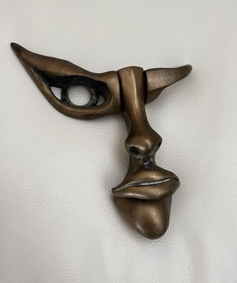 Llamador Guardian Puerta Bronce Marte Cellura 1993 Antiguo Modernista De Colección Raro Foto 1 de 4