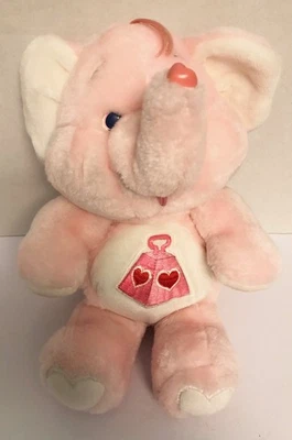 1984 Kenner Care Bears Cousins LOTSA HEART ELEPHANT 12" Plush Vintage Stuffed - Image 1 of 2