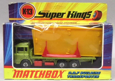 Matchbox SuperKing K13 D.A.F. BUILDING TRANSPORTER TRUCK diecast MIB - Image 1 of 4