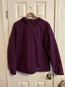 Eddie Bauer Jacket Women’s Size XL Plum Purple Fleece Lined Coat - Picture 1 of 9